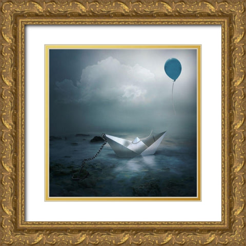 Without choice Gold Ornate Wood Framed Art Print with Double Matting by Simongulashvili, Natalia