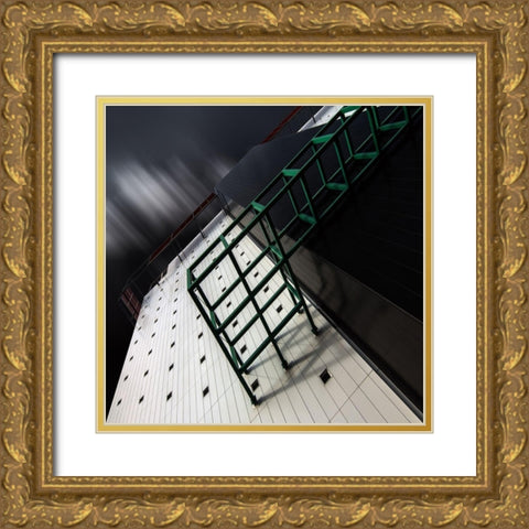 Crowded House Gold Ornate Wood Framed Art Print with Double Matting by Claes, Gilbert