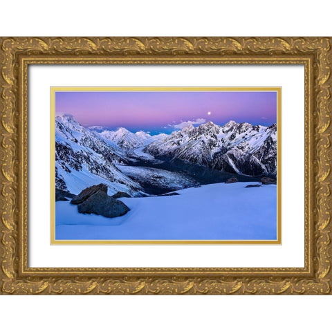 A State of Tranquility Gold Ornate Wood Framed Art Print with Double Matting by Zhang, Yan