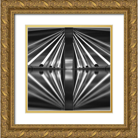 Pasopati Bridge Gold Ornate Wood Framed Art Print with Double Matting by Bunjamin (Abe), Antonyus