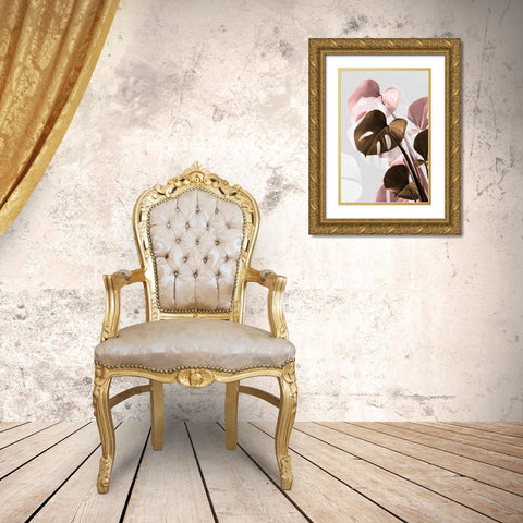 Monstera Creative 11 Gold Ornate Wood Framed Art Print with Double Matting by Artographie Studio
