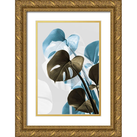 Monstera Creative 13 Gold Ornate Wood Framed Art Print with Double Matting by Artographie Studio