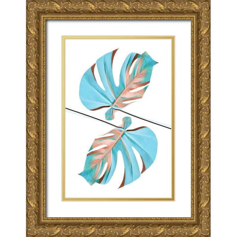 Ying Yang 05 Gold Ornate Wood Framed Art Print with Double Matting by Artographie Studio