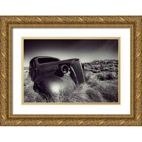 Disposed Gold Ornate Wood Framed Art Print with Double Matting by Kreiten, Mike