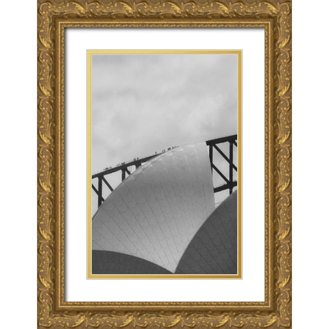 Hoist the Sails Gold Ornate Wood Framed Art Print with Double Matting by ByeEye