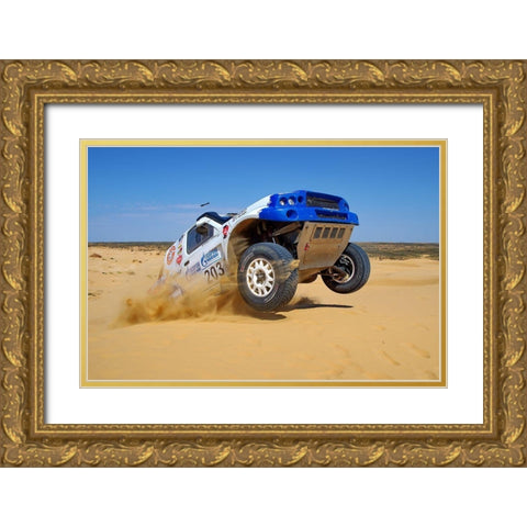 King of the Desert Gold Ornate Wood Framed Art Print with Double Matting by Alaberdov, Arsen