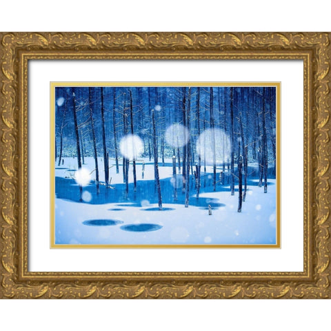 Fairyland Gold Ornate Wood Framed Art Print with Double Matting by Sono, Hidenori