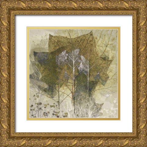 Transient Gold Ornate Wood Framed Art Print with Double Matting by Talen, Nel
