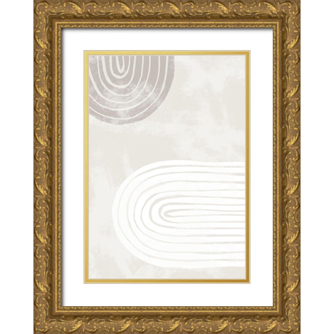 Arch Two Thick 002 Gold Ornate Wood Framed Art Print with Double Matting by Artographie Studio