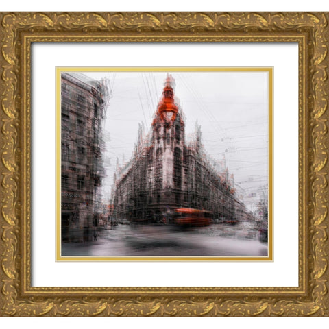 Red Tip Gold Ornate Wood Framed Art Print with Double Matting by Chiriaco, Carmine