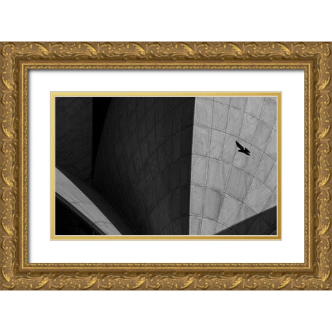 Lotus Temple I Gold Ornate Wood Framed Art Print with Double Matting by Chawla, Shobhit