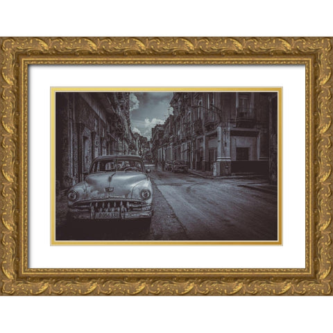 Back to the 60s Gold Ornate Wood Framed Art Print with Double Matting by Morishige, Koji