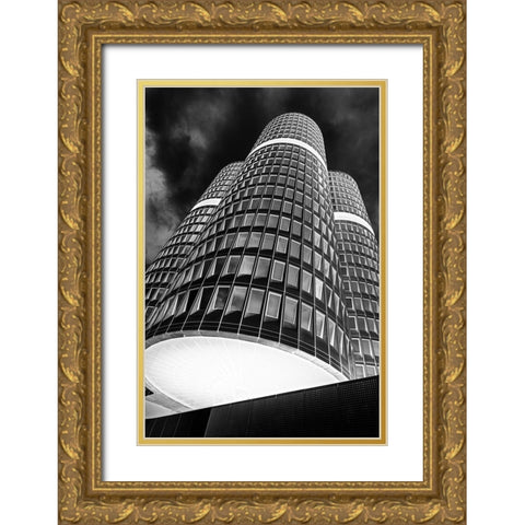 The Headquarter Gold Ornate Wood Framed Art Print with Double Matting by Dauer, Andy