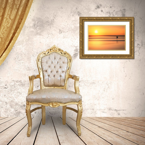 Wait the Moment Gold Ornate Wood Framed Art Print with Double Matting by Mauriz, Pablo