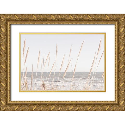 Beach Vass 002 Gold Ornate Wood Framed Art Print with Double Matting by Artographie Studio