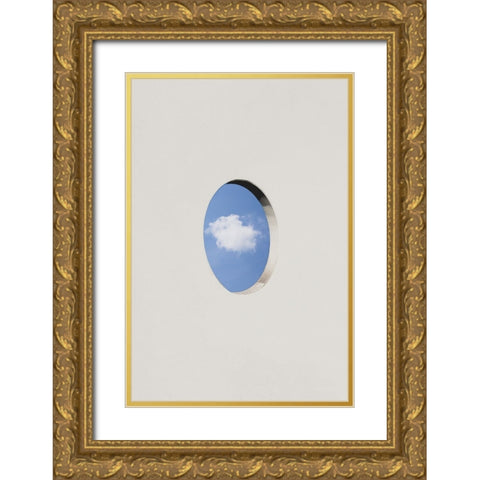 Cloud services Gold Ornate Wood Framed Art Print with Double Matting by Cederberg, Marcus