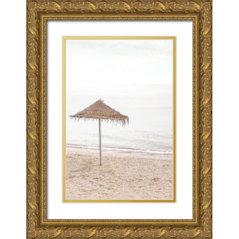 Solaris 06 Gold Ornate Wood Framed Art Print with Double Matting by Artographie Studio