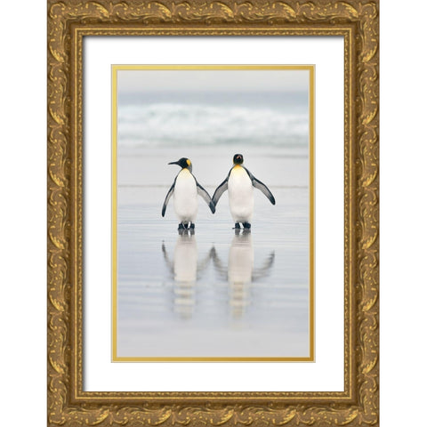 Friends Gold Ornate Wood Framed Art Print with Double Matting by Gil Raga, Joan