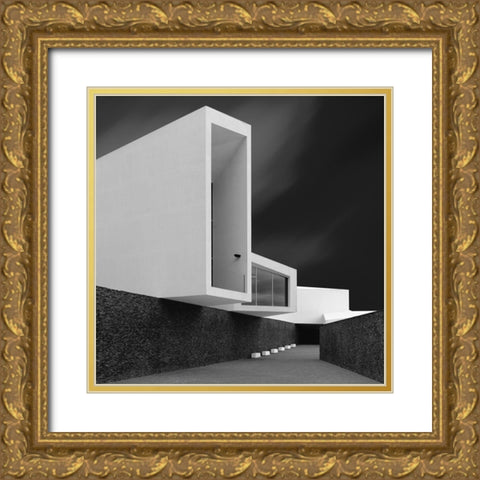 WHITE WALLS Gold Ornate Wood Framed Art Print with Double Matting by Azevedo, Olavo