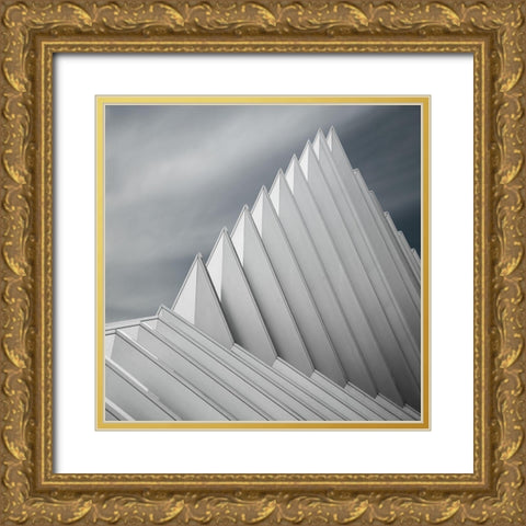 AgtamA Gold Ornate Wood Framed Art Print with Double Matting by Claes, Gilbert