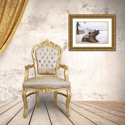 Untitled No 1448 Gold Ornate Wood Framed Art Print with Double Matting by Barantseva, Olga