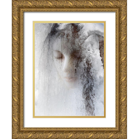 ice queen Gold Ornate Wood Framed Art Print with Double Matting by Hummel, Jeffrey