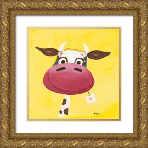 Autoportrait Gold Ornate Wood Framed Art Print with Double Matting by NAT