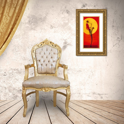 Jazz Man I Gold Ornate Wood Framed Art Print with Double Matting by Ona
