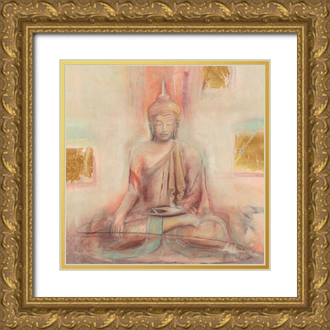 Buddha I Gold Ornate Wood Framed Art Print with Double Matting by Amrhein, Elvira