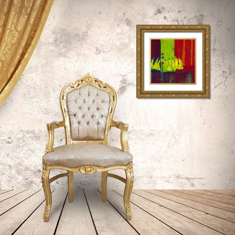 Red Carpet I Gold Ornate Wood Framed Art Print with Double Matting by van Ginkel, Marjolijn