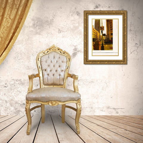 Curb Lane Must Gold Ornate Wood Framed Art Print with Double Matting by Olukman, Ayline