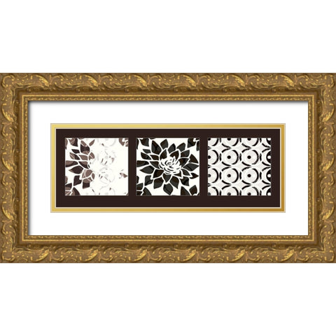Nature I Gold Ornate Wood Framed Art Print with Double Matting by Talva Design