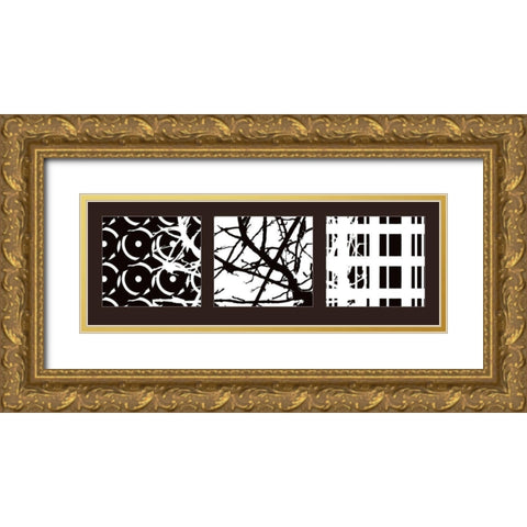 Nature II Gold Ornate Wood Framed Art Print with Double Matting by Talva Design