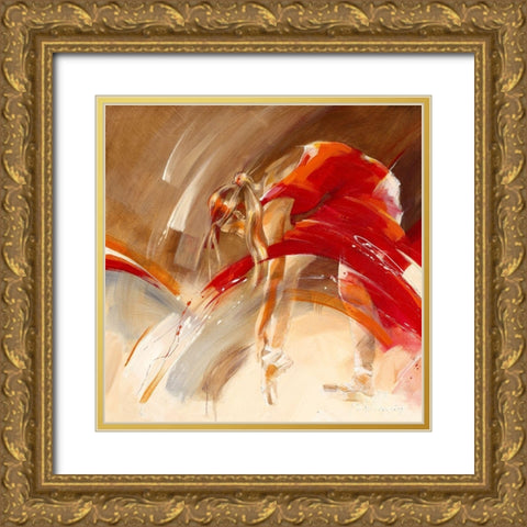 New Shoes Gold Ornate Wood Framed Art Print with Double Matting by Meijering, Kitty