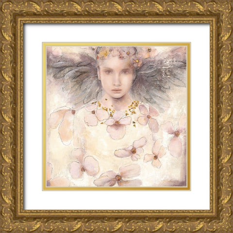 Air de printemps I Gold Ornate Wood Framed Art Print with Double Matting by Amrhein, Elvira