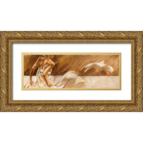 Summer Dress Gold Ornate Wood Framed Art Print with Double Matting by Meijering, Kitty