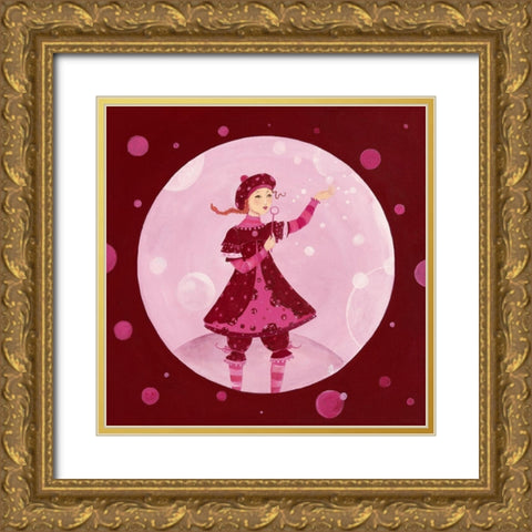 Ma petite bulle a moi Gold Ornate Wood Framed Art Print with Double Matting by Pillault, Loetitia