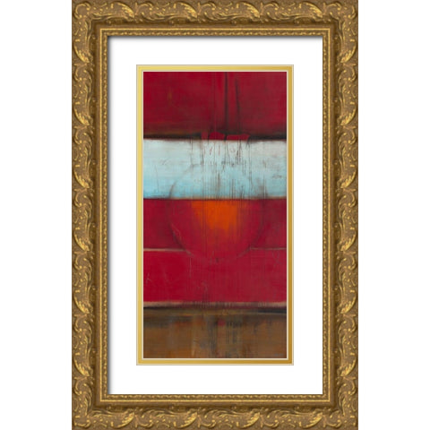 Un Y Dos Gold Ornate Wood Framed Art Print with Double Matting by Becam, Carole