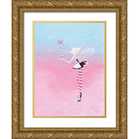 Fairy Cake Gold Ornate Wood Framed Art Print with Double Matting by McFaul, Lorrie