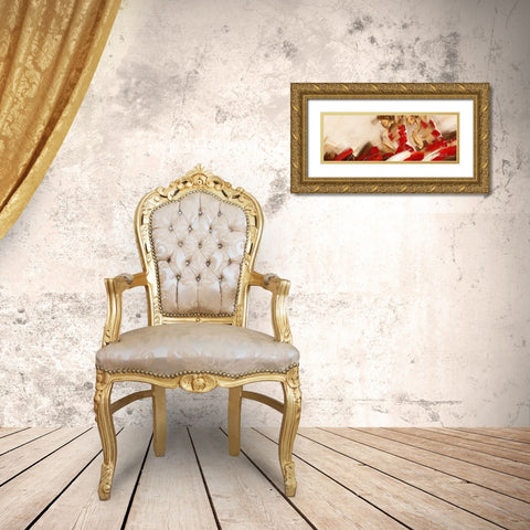Spirit of Dance II Gold Ornate Wood Framed Art Print with Double Matting by Meijering, Kitty