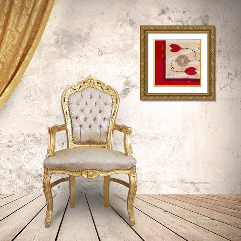 Attrape moi…si tu veux Gold Ornate Wood Framed Art Print with Double Matting by Grenet, Catherine