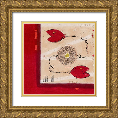 Attrape moi…si tu veux Gold Ornate Wood Framed Art Print with Double Matting by Grenet, Catherine