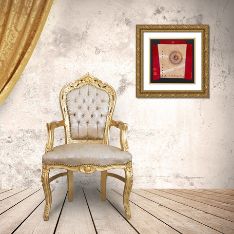 Premier soleil Gold Ornate Wood Framed Art Print with Double Matting by Grenet, Catherine
