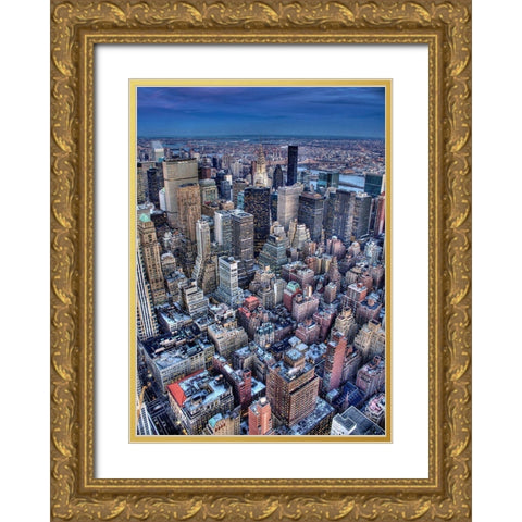 Young and Old Heroes Gold Ornate Wood Framed Art Print with Double Matting by Terrible, Aurelien