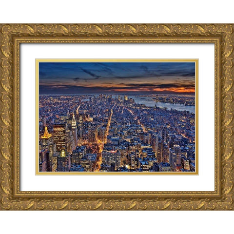 Gilded Fifth Gold Ornate Wood Framed Art Print with Double Matting by Terrible, Aurelien