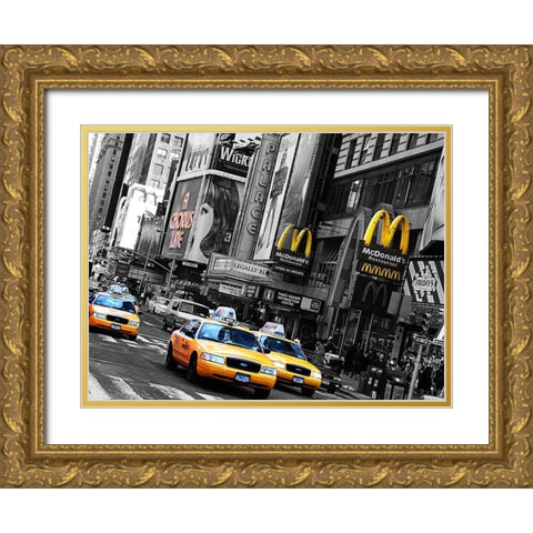 A Chorus Line Gold Ornate Wood Framed Art Print with Double Matting by Terrible, Aurelien