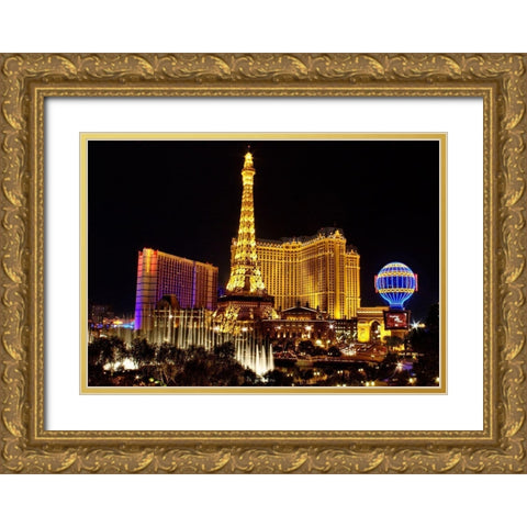 Vegas Gold Ornate Wood Framed Art Print with Double Matting by Terrible, Aurelien