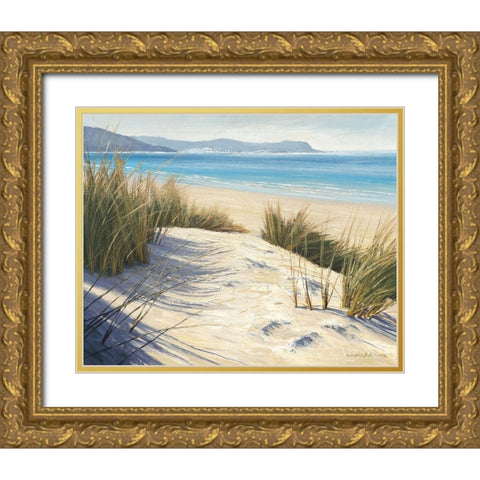 Afternoon Dunes Gold Ornate Wood Framed Art Print with Double Matting by Atkinson, Caroline