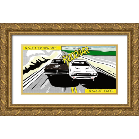 It s better than safe ... Gold Ornate Wood Framed Art Print with Double Matting by Strapelias - PR, Pierre