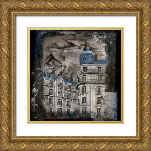 Facade II Gold Ornate Wood Framed Art Print with Double Matting by Cadoret, Virginie